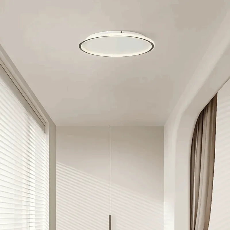 Modern Dimmable Round Ceiling Light Black